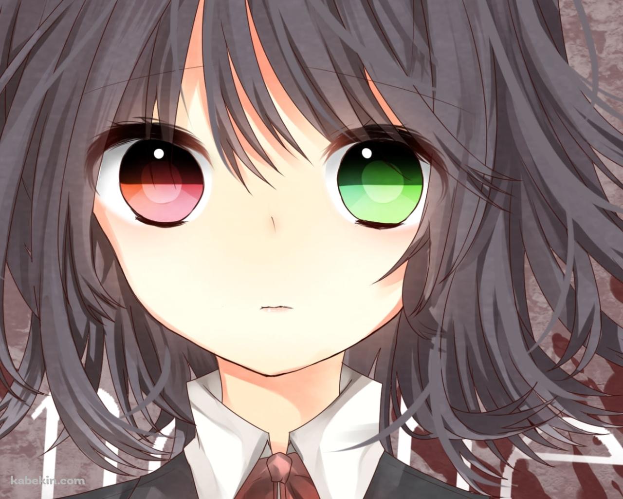 真っ直ぐこちらを見崎鳴 / オッドアイ / アナザーの壁紙(1280px x 1024px) 高画質 PC・デスクトップ用