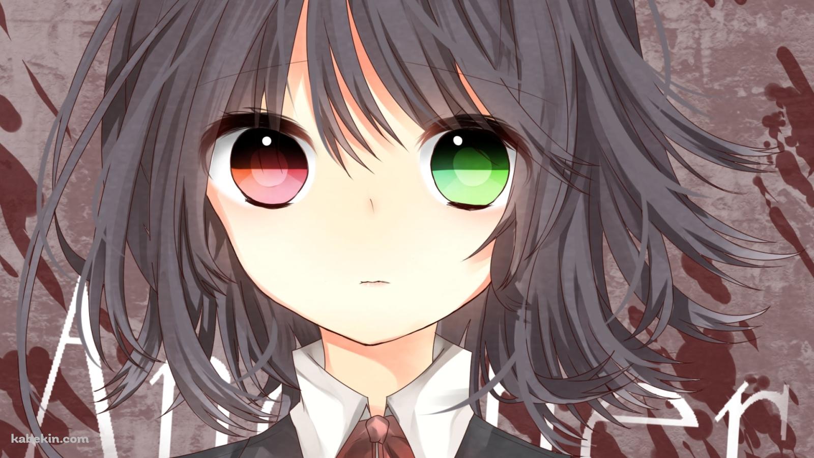 真っ直ぐこちらを見崎鳴 / オッドアイ / アナザーの壁紙(1600px x 900px) 高画質 PC・デスクトップ用