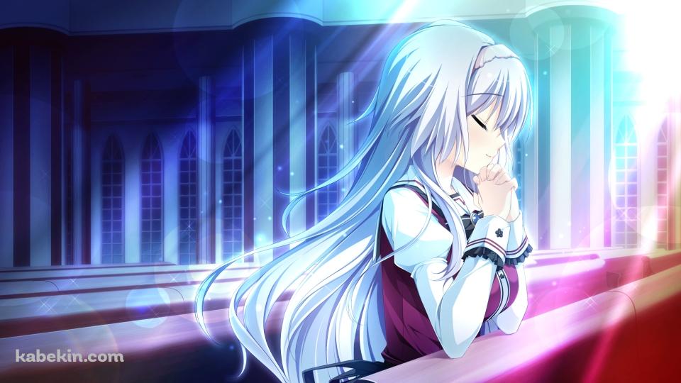 境界でお祈りをするアナスタシア・アレクセエーブナ・イディナローク / 乙女が紡ぐ恋のキャンバスの壁紙(960px x 540px) 高画質 PC・デスクトップ用