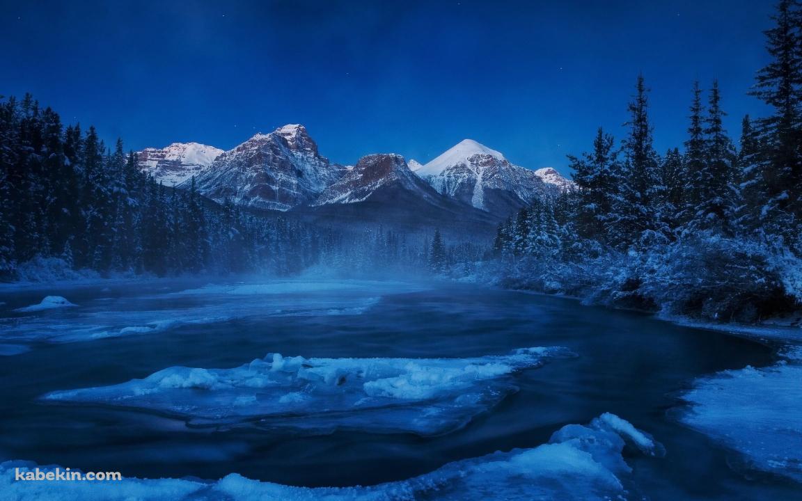 カナダの青い風景の壁紙(1152px x 720px) 高画質 PC・デスクトップ用