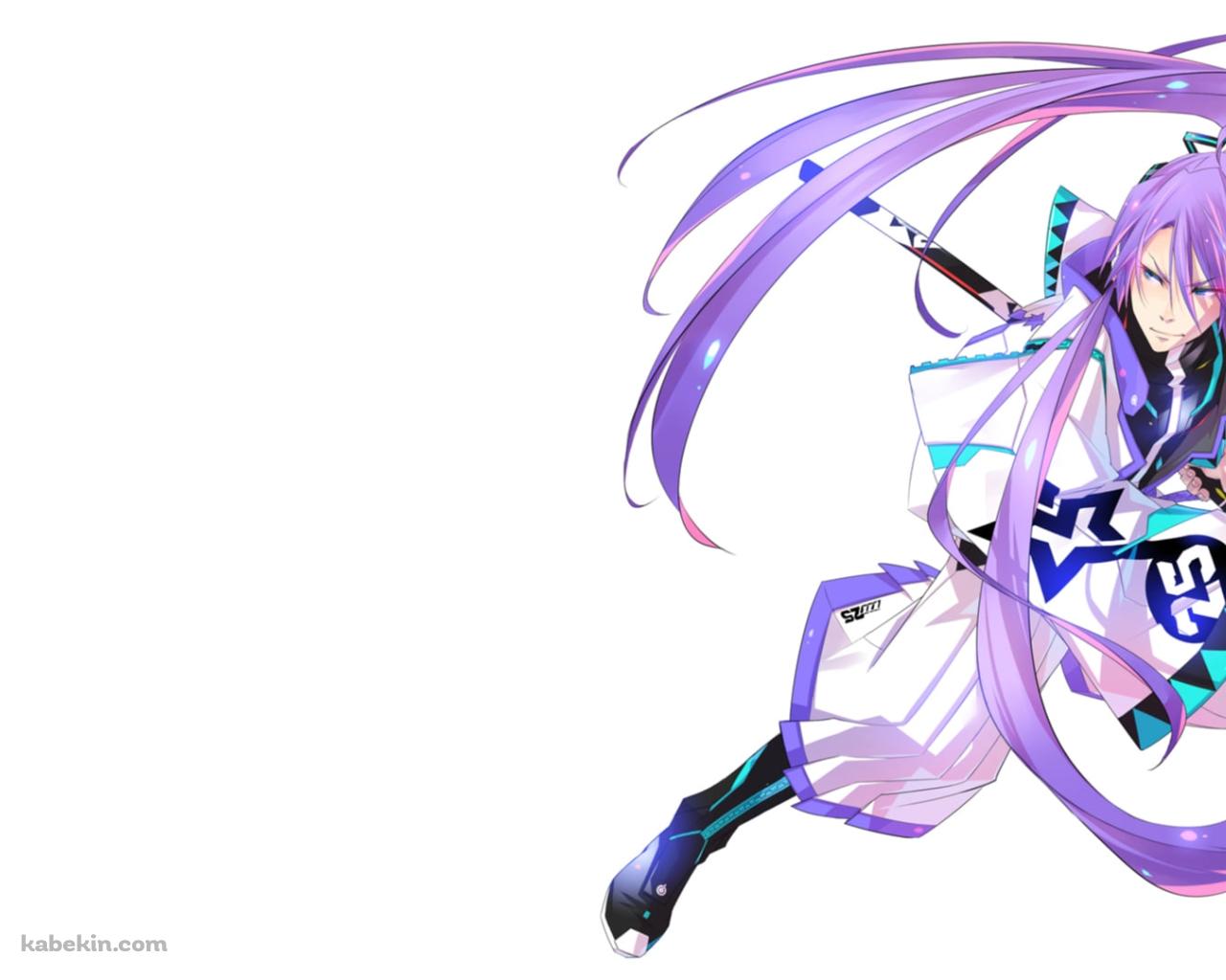 剣を持つかっこいい神威がくぽ / ボーカロイドの壁紙(1280px x 1024px) 高画質 PC・デスクトップ用
