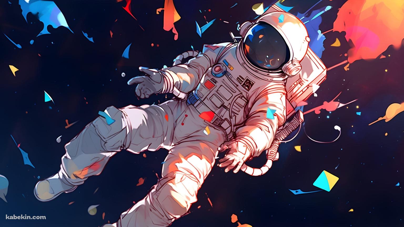 ポップなアート / 宇宙飛行士の壁紙(1536px x 864px) 高画質 PC・デスクトップ用