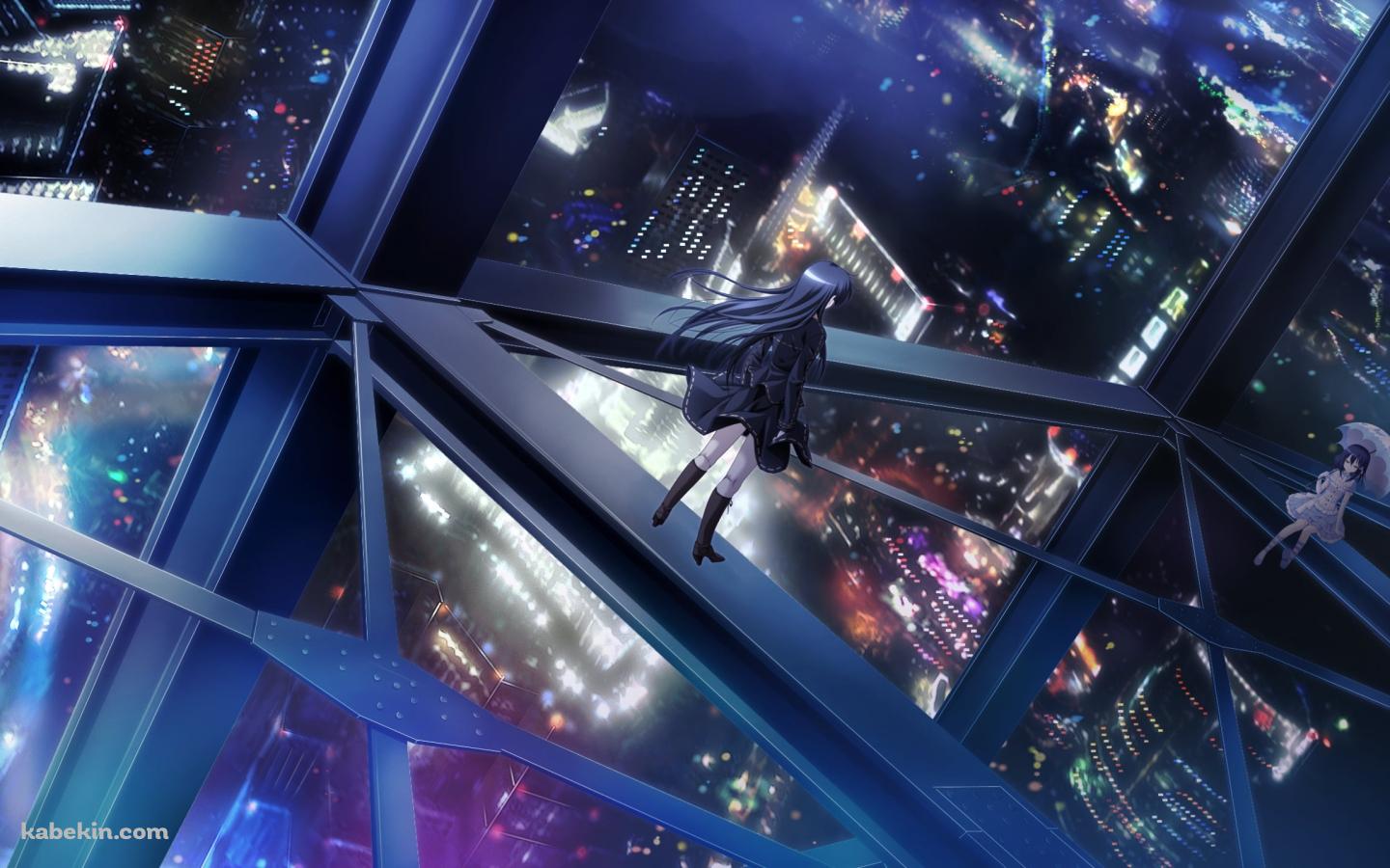 鉄筋の上に立つ一ノ瀬 結愛 / 死神のテスタメントの壁紙(1440px x 900px) 高画質 PC・デスクトップ用