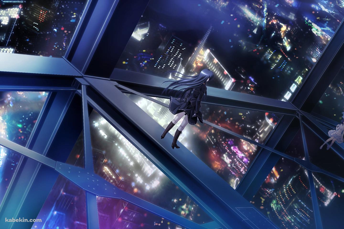 鉄筋の上に立つ一ノ瀬 結愛 / 死神のテスタメントの壁紙(1440px x 960px) 高画質 PC・デスクトップ用