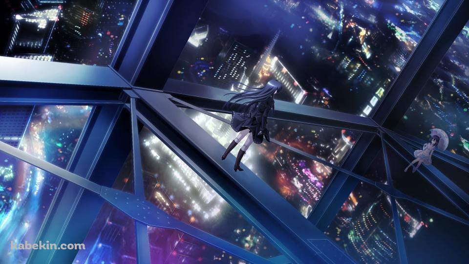 鉄筋の上に立つ一ノ瀬 結愛 / 死神のテスタメントの壁紙(960px x 540px) 高画質 PC・デスクトップ用