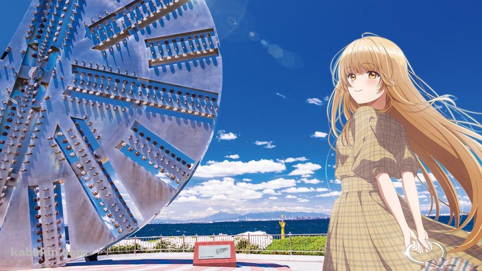 海が見える観光地に行く椎名真昼 / お隣の天使様にいつの間にか駄目人間にされていた件の壁紙(960px x 540px) 高画質 PC・デスクトップ用