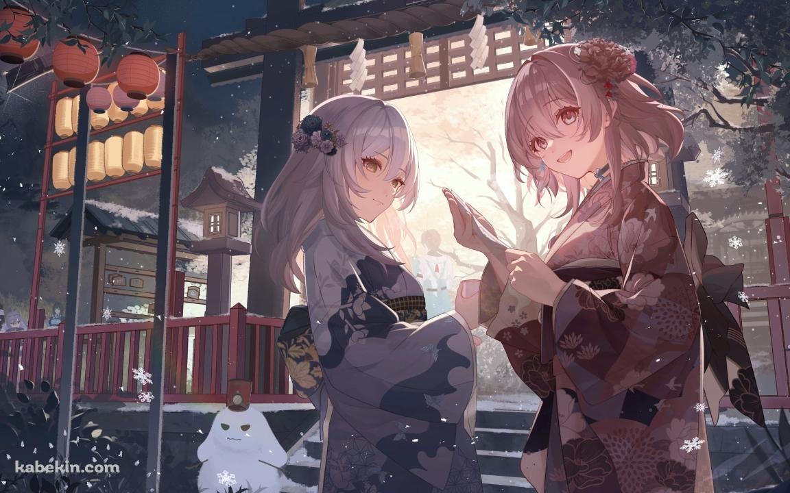 三月七 / 開拓者 / 星 / 初詣 / おみくじ / 神社 / 正月 / 着物 / 崩壊:スターレイルの壁紙(1152px x 720px) 高画質 PC・デスクトップ用