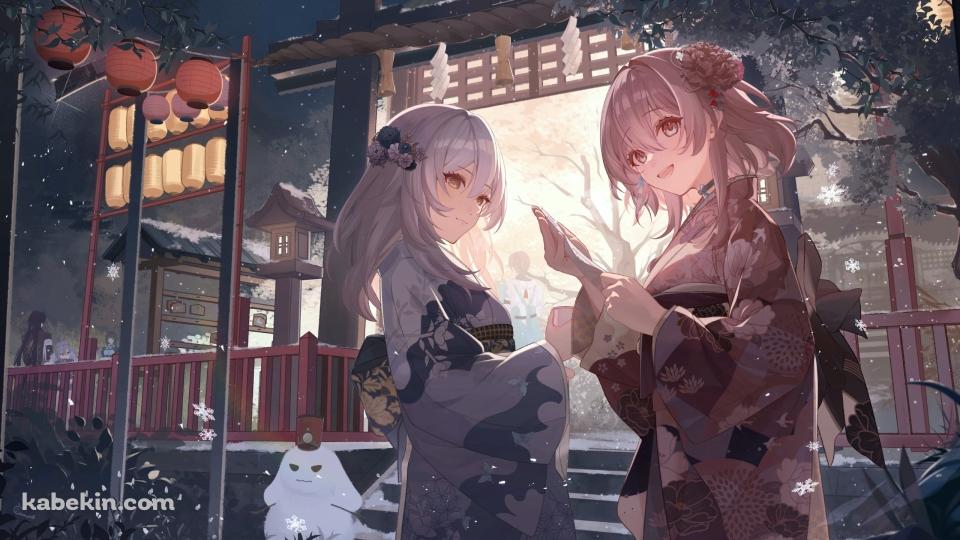 三月七 / 開拓者 / 星 / 初詣 / おみくじ / 神社 / 正月 / 着物 / 崩壊:スターレイルの壁紙(960px x 540px) 高画質 PC・デスクトップ用