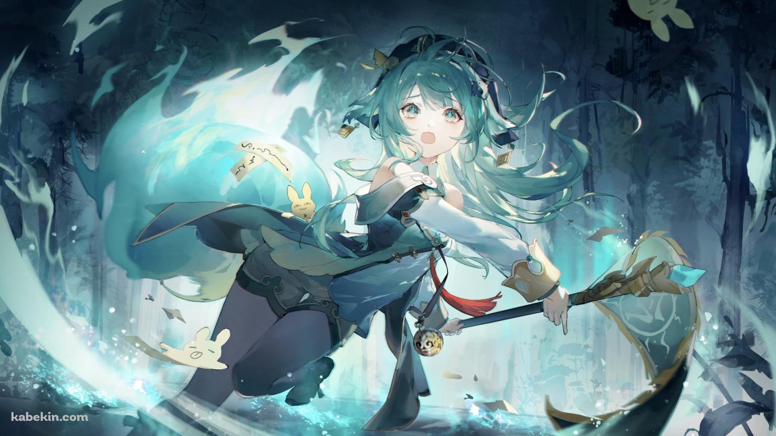 水の中で武器を振るうフォフォ / 崩壊:スターレイルの壁紙(1536px x 864px) 高画質 PC・デスクトップ用