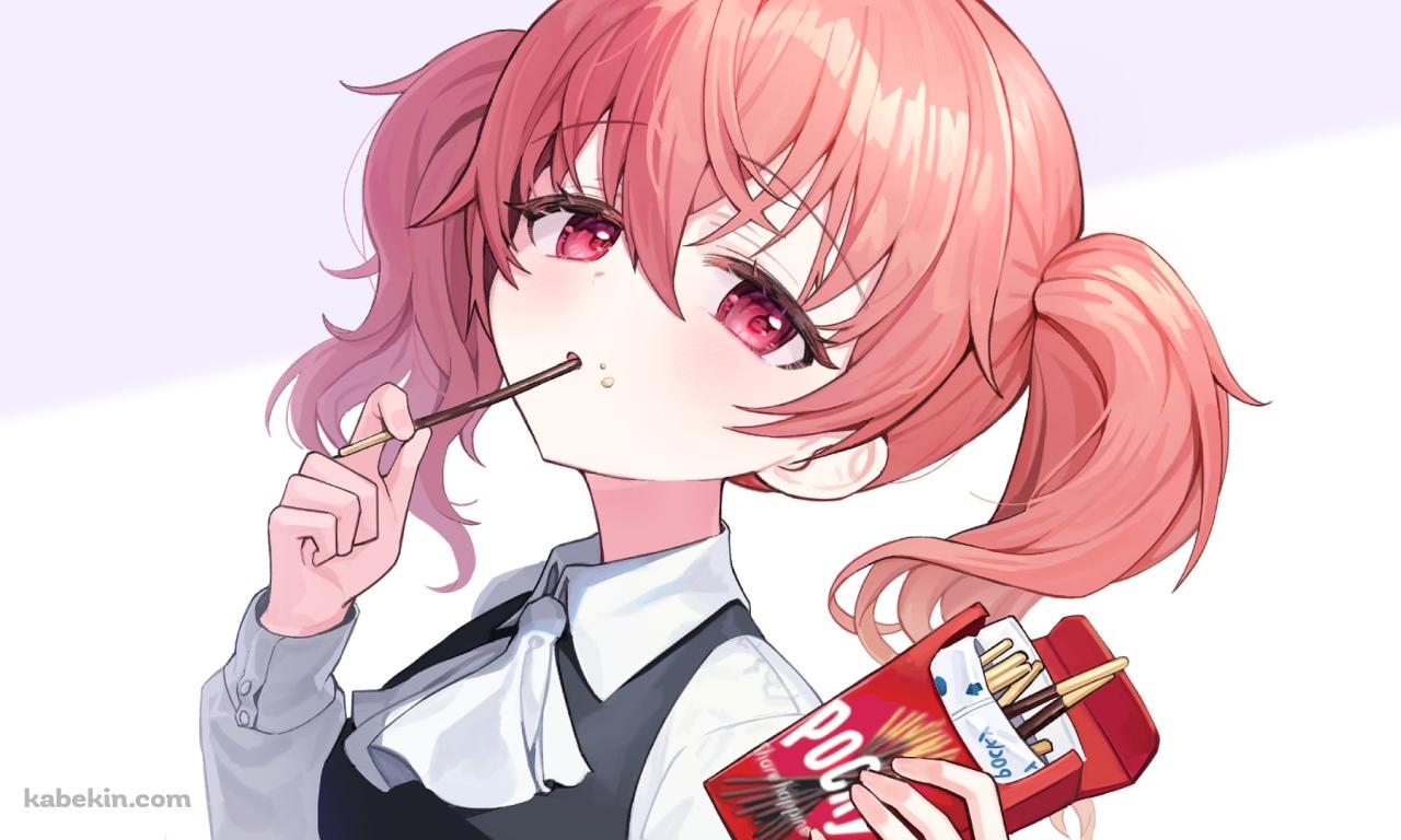 ドヤ顔でポッキーを差し出す髏々宮カルタ / 妖狐×僕SSの壁紙(1280px x 768px) 高画質 PC・デスクトップ用