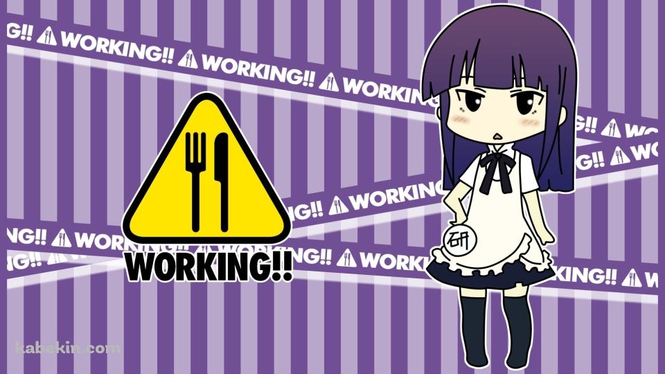 メイド姿のデフォルメされた山田葵 / WORKING!!の壁紙(960px x 540px) 高画質 PC・デスクトップ用