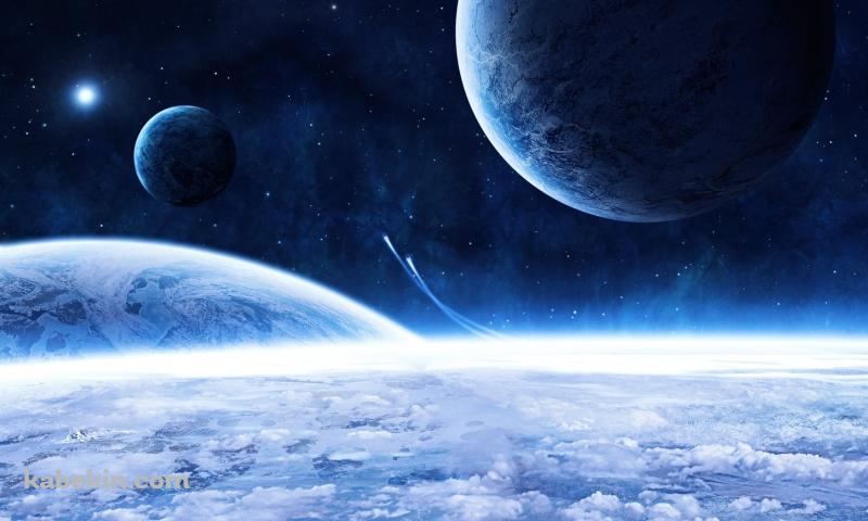 惑星から飛び立つ2つの宇宙船 / 大気圏の壁紙(800px x 480px) 高画質 PC・デスクトップ用
