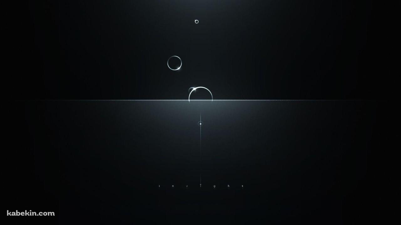 シャボン玉 / 黒地 / insightの壁紙(1280px x 720px) 高画質 PC・デスクトップ用