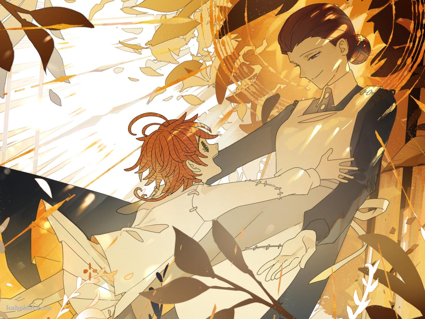 エマとイザベラ / 約束のネバーランドの壁紙(1440px x 1080px) 高画質 PC・デスクトップ用