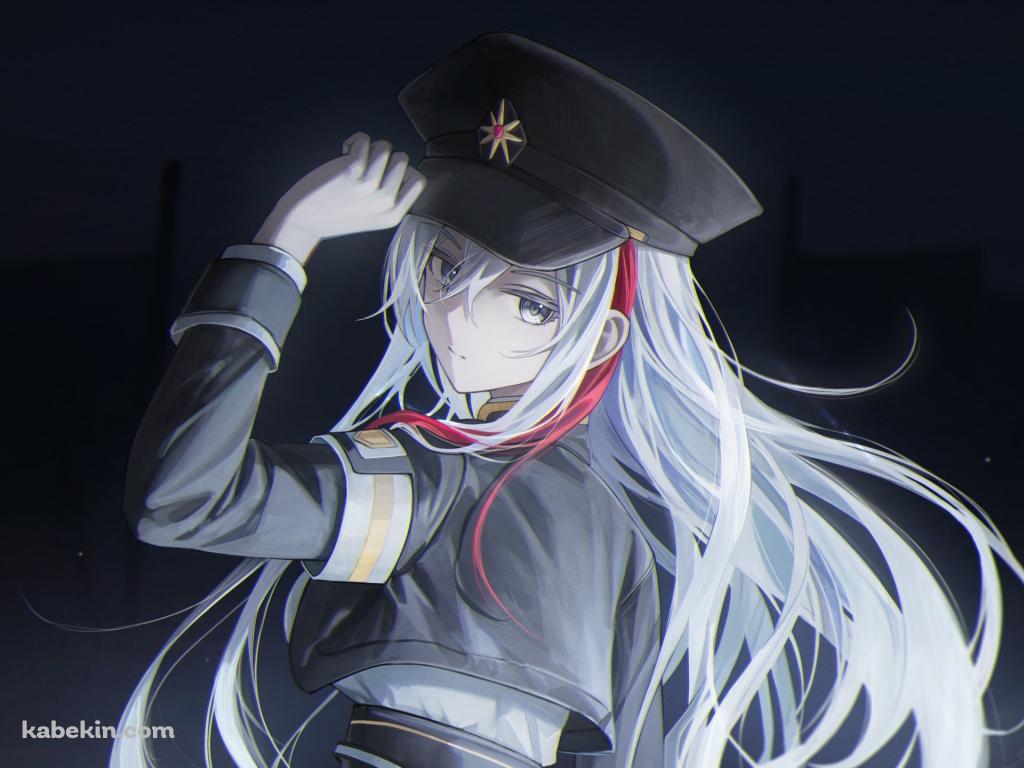帽子に手をかけるかっこいいヴラディレーナ・ミリーゼ / 86―エイティシックス―の壁紙(1024px x 768px) 高画質 PC・デスクトップ用