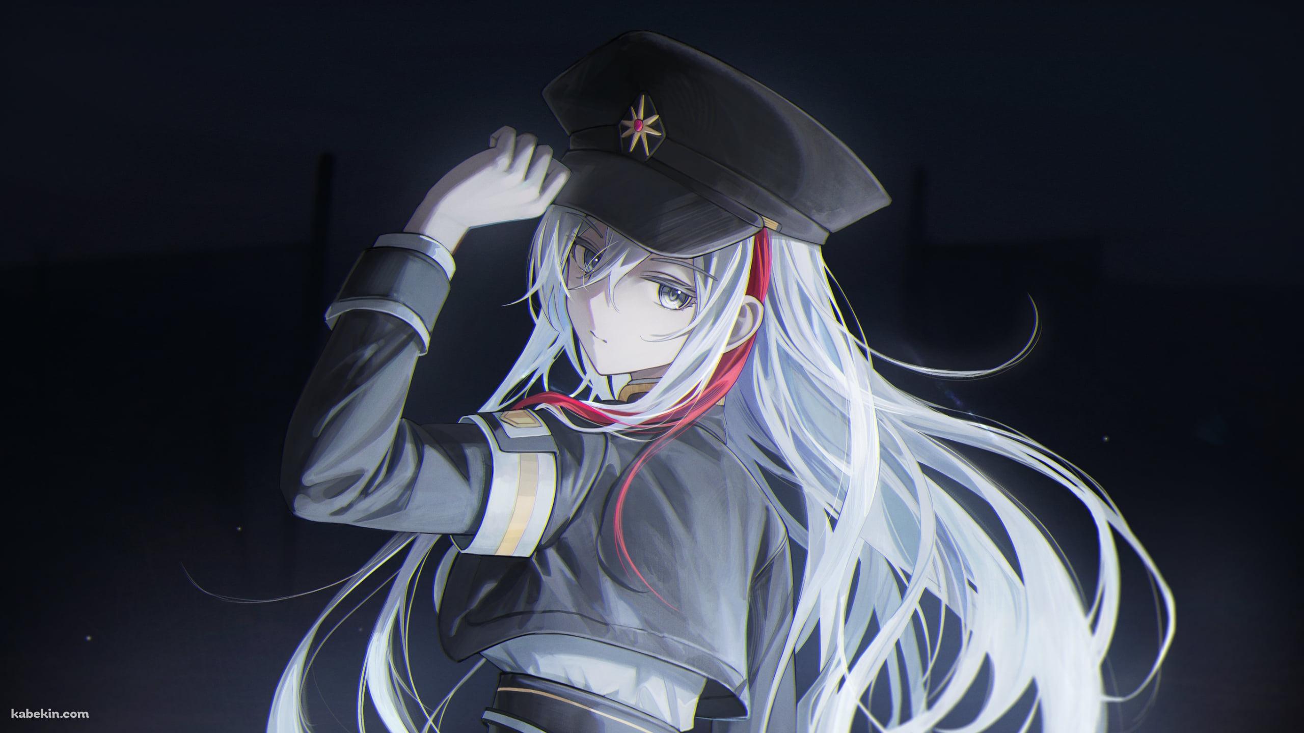 帽子に手をかけるかっこいいヴラディレーナ・ミリーゼ / 86―エイティシックス―の壁紙(2560px x 1440px) 高画質 PC・デスクトップ用