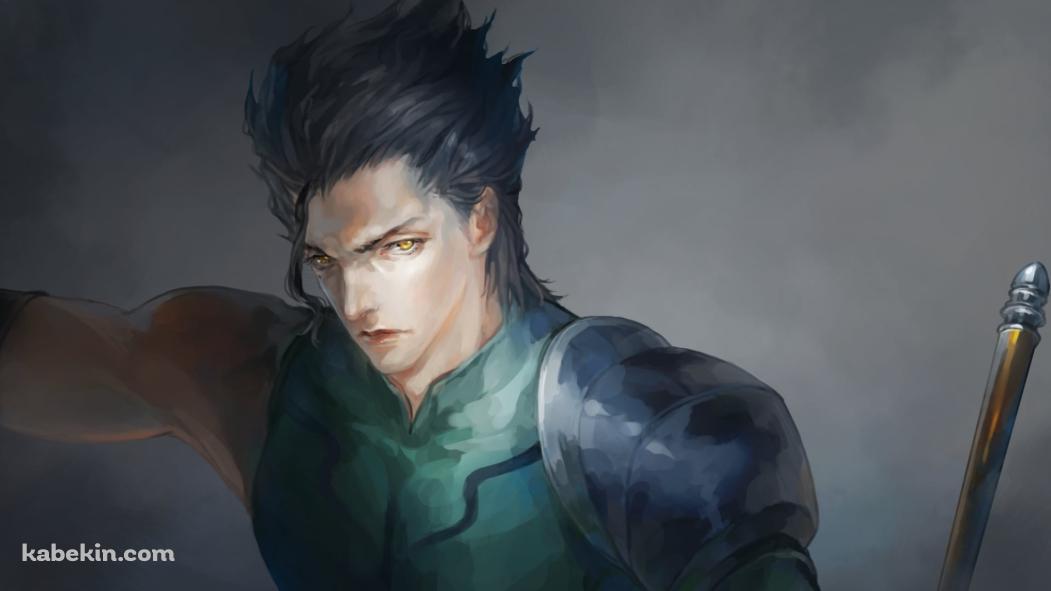 リアルなタッチで描かれたディルムッド・オディナ / ランサー / Fateの壁紙(1051px x 591px) 高画質 PC・デスクトップ用