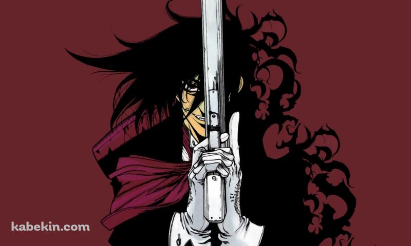 両手で銃を持つアーカード / ヘルシングの壁紙(800px x 480px) 高画質 PC・デスクトップ用
