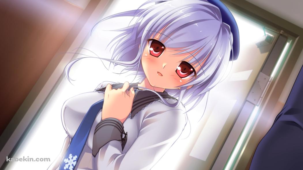 胸元に手をあてる神城 優樹菜 / 真夏の夜の雪物語の壁紙(1051px x 591px) 高画質 PC・デスクトップ用