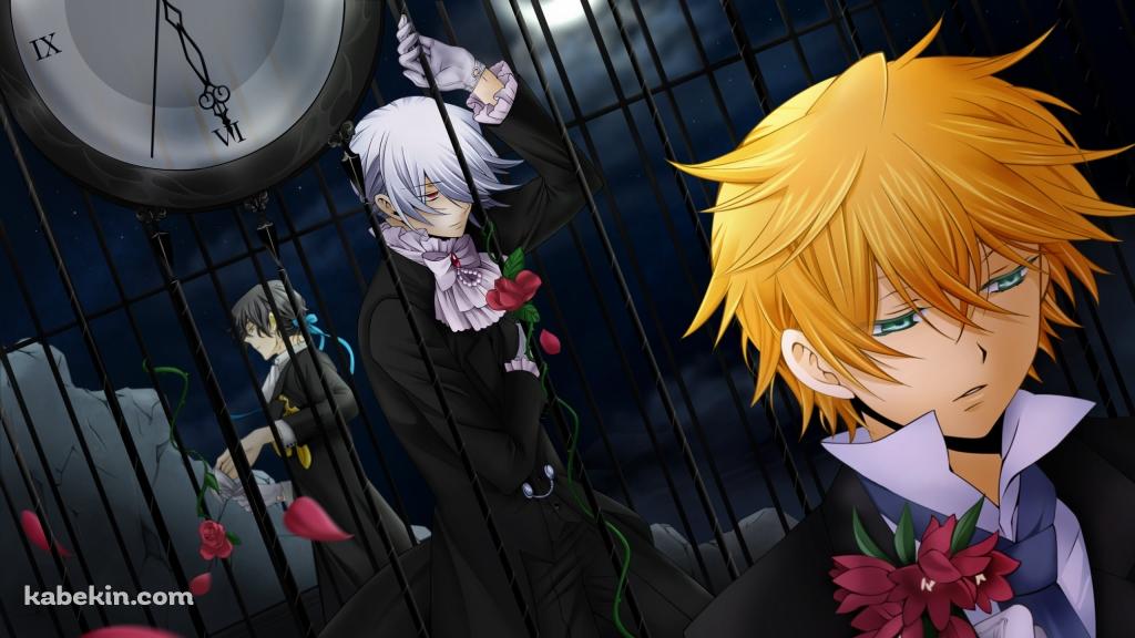 赤い花とオズ·ベザリウスとギルバート=ナイトレイとザークシーズ=ブレイク / パンドラハーツの壁紙(1024px x 576px) 高画質 PC・デスクトップ用