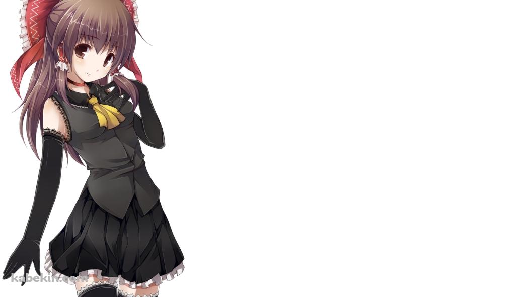黒いドレスを着た博麗霊夢 / 東方の壁紙(1051px x 591px) 高画質 PC・デスクトップ用