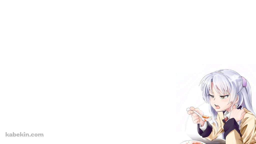 蓮華で食事を取る立華奏 / エンジェル ビーツ!の壁紙(1024px x 576px) 高画質 PC・デスクトップ用