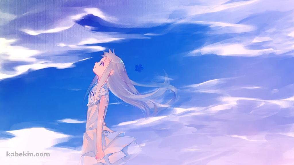 空を見上げる本間芽衣子 / あの日見た花の名前を僕達はまだ知らない。の壁紙(1024px x 576px) 高画質 PC・デスクトップ用