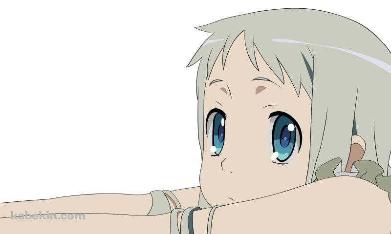 こちらを見つめるうつ伏せの本間芽衣子 / あの日見た花の名前を僕達はまだ知らない。の壁紙(800px x 480px) 高画質 PC・デスクトップ用
