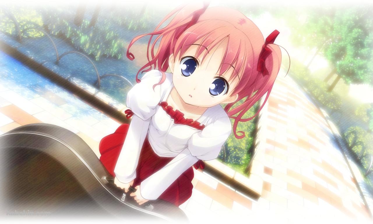 ギターケースを持つ可愛い野々宮 藍 / 春季限定ポコ・ア・ポコ!の壁紙(1280px x 768px) 高画質 PC・デスクトップ用