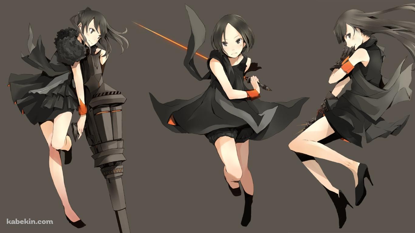 武器を持つかっこいいPerfume / あ~ちゃん / かしゆか / のっちの壁紙(1366px x 768px) 高画質 PC・デスクトップ用