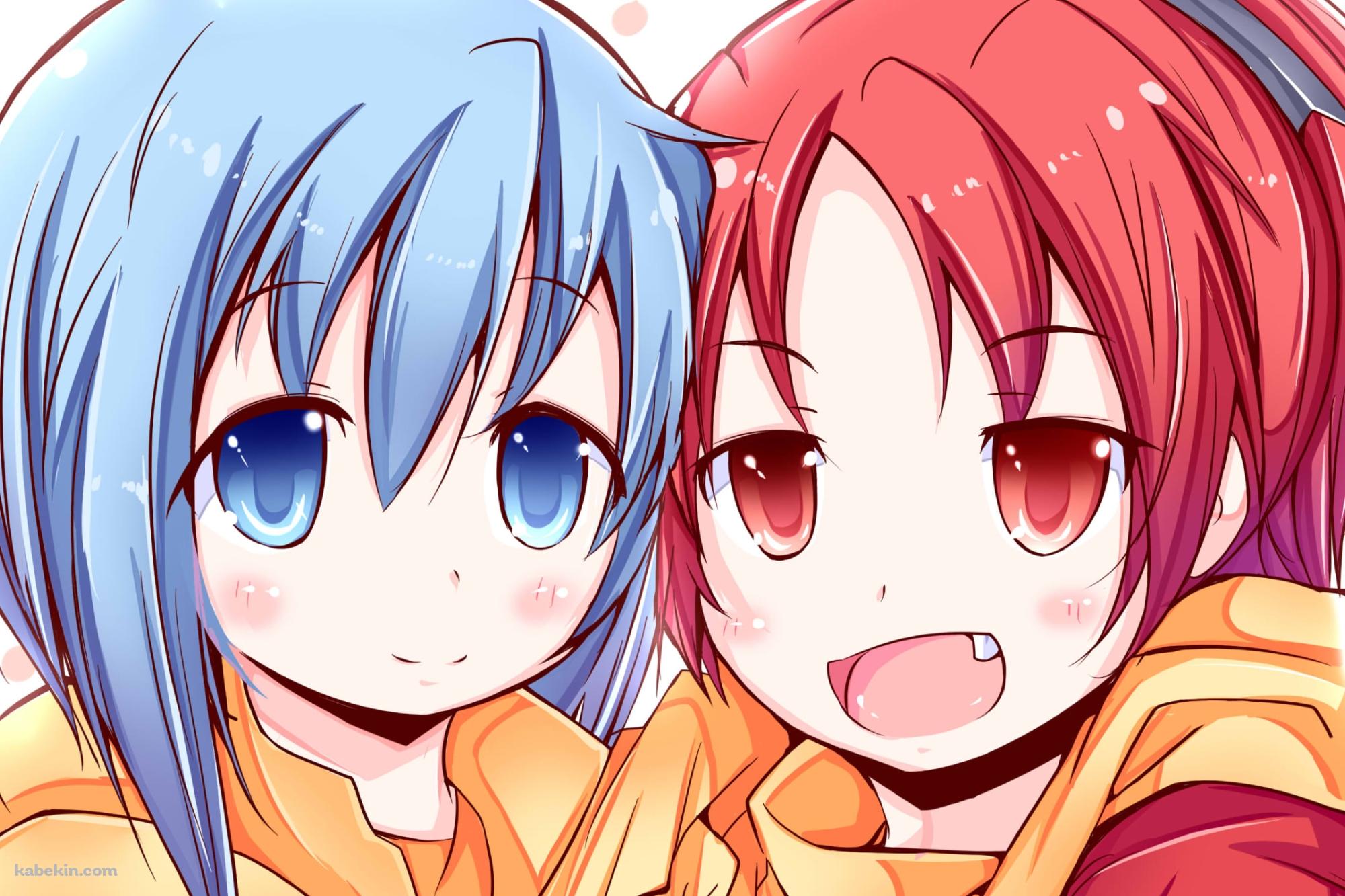 寄り添う佐倉杏子と美樹さやか / 魔法少女まどか☆マギカ(2000x1333px