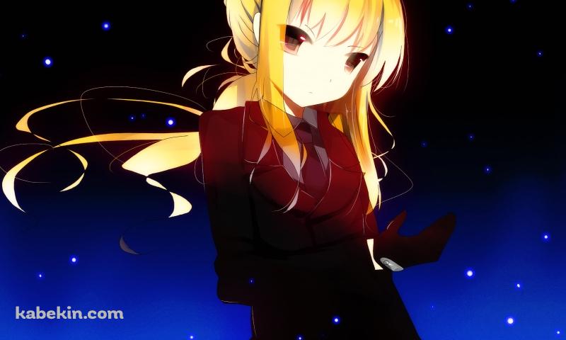 星空とセイバー / アルトリア・ペンドラゴン / Fateの壁紙(800px x 480px) 高画質 PC・デスクトップ用