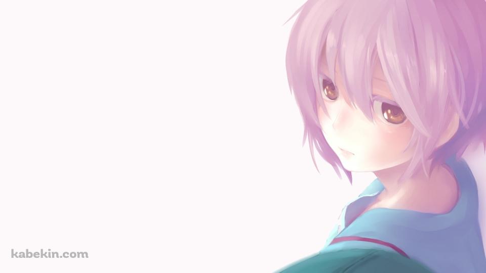 淡いタッチで描かれた長門有希 / 涼宮ハルヒの憂鬱の壁紙(960px x 540px) 高画質 PC・デスクトップ用