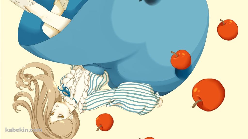 赤いリンゴと高倉陽毬 / 輪るピングドラムの壁紙(1024px x 576px) 高画質 PC・デスクトップ用