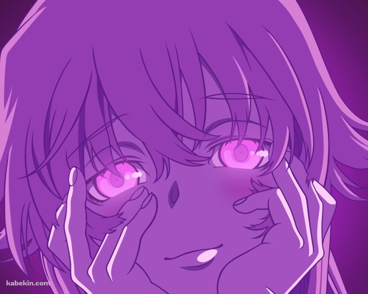怪しげな瞳でこちらを見つめる我妻由乃 / 未来日記の壁紙(1280px x 1024px) 高画質 PC・デスクトップ用
