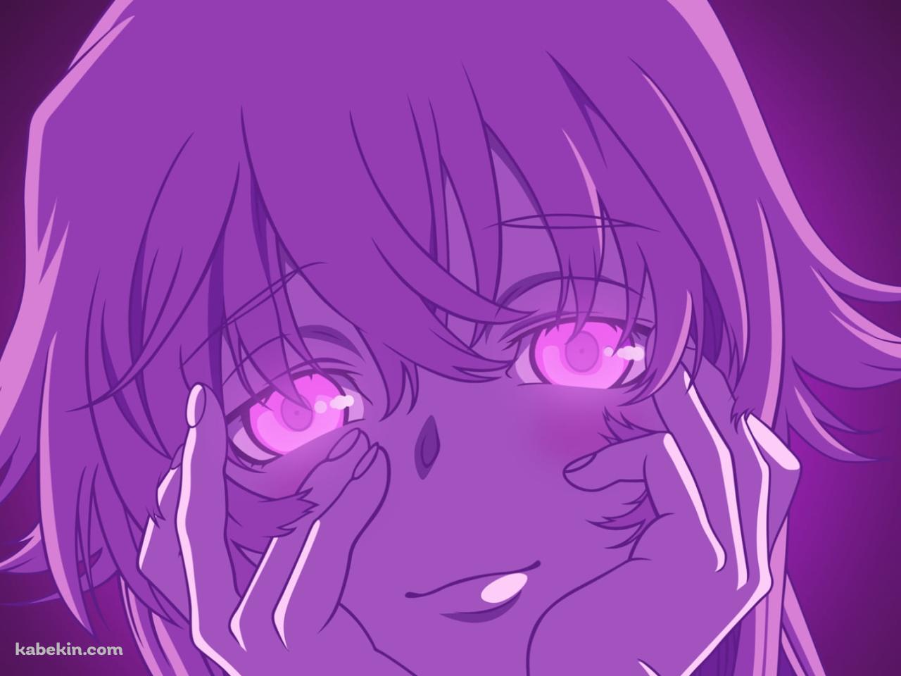 怪しげな瞳でこちらを見つめる我妻由乃 / 未来日記の壁紙(1280px x 960px) 高画質 PC・デスクトップ用