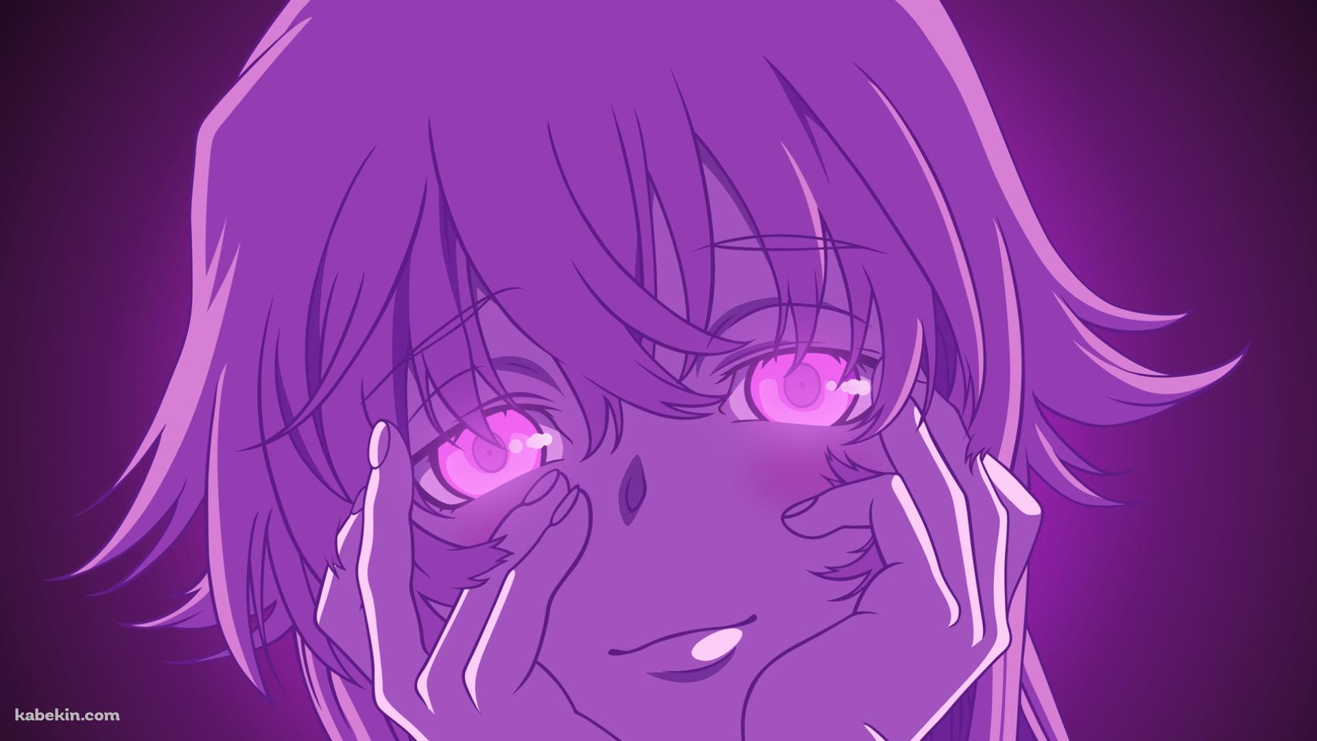 怪しげな瞳でこちらを見つめる我妻由乃 / 未来日記の壁紙(1920px x 1080px) 高画質 PC・デスクトップ用