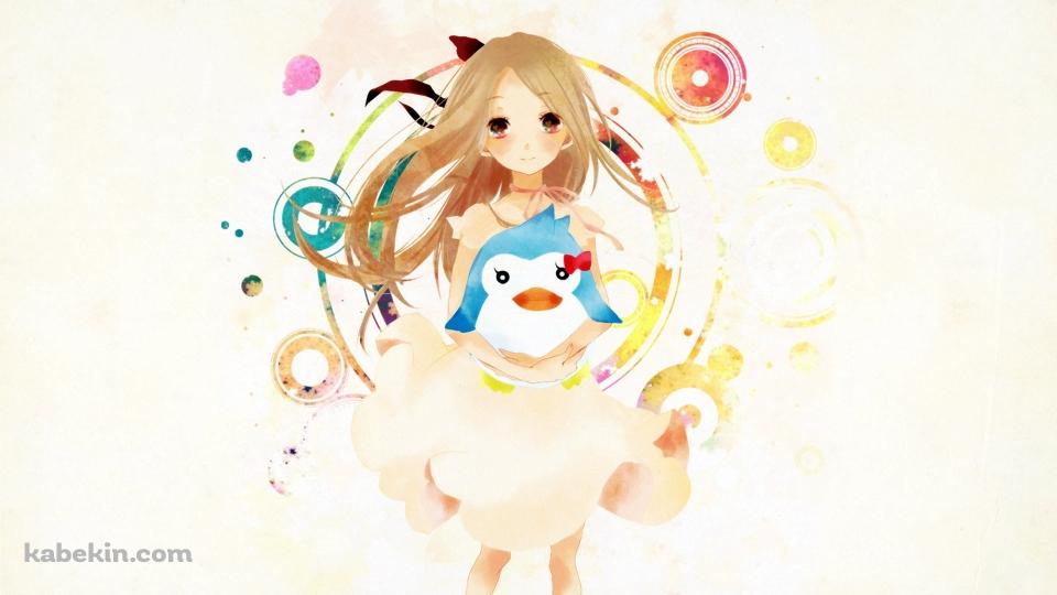 ペンギンを抱く高倉陽毬 / 輪るピングドラムの壁紙(960px x 540px) 高画質 PC・デスクトップ用