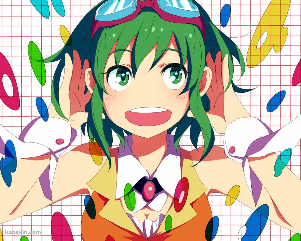 両耳に手をあてるGUMI / ボーカロイドの壁紙(1280px x 1024px) 高画質 PC・デスクトップ用