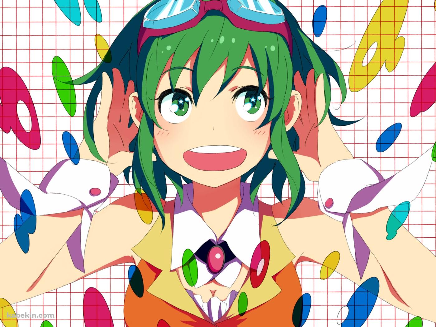 両耳に手をあてるGUMI / ボーカロイドの壁紙(1400px x 1050px) 高画質 PC・デスクトップ用