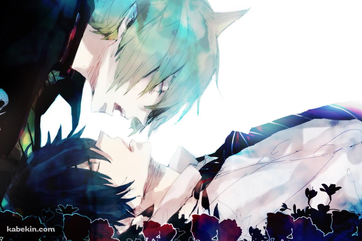 奥村燐 / 紫の花 / 青の祓魔師の壁紙(1152px x 768px) 高画質 PC・デスクトップ用
