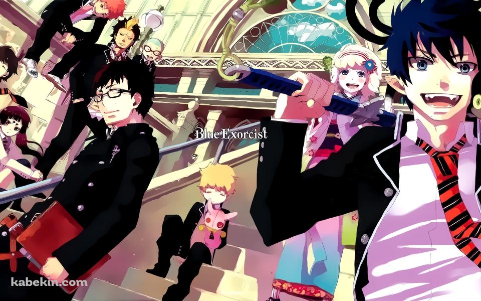 奥村燐 / 奥村雪男 / 杜山 しえみ / 志摩廉造 / 神木 出雲 / 勝呂 竜士 / Blue Exorcist / 青の祓魔師の壁紙(960px x 600px) 高画質 PC・デスクトップ用