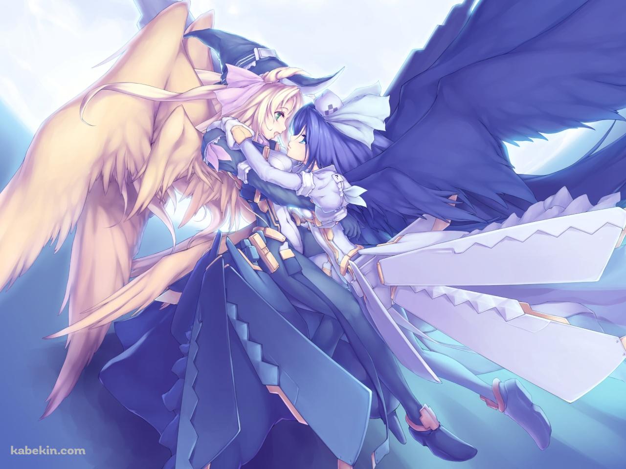 満月とマルガ・ナルゼとマルゴット・ナイト / 境界線上のホライゾンの壁紙(1280px x 960px) 高画質 PC・デスクトップ用