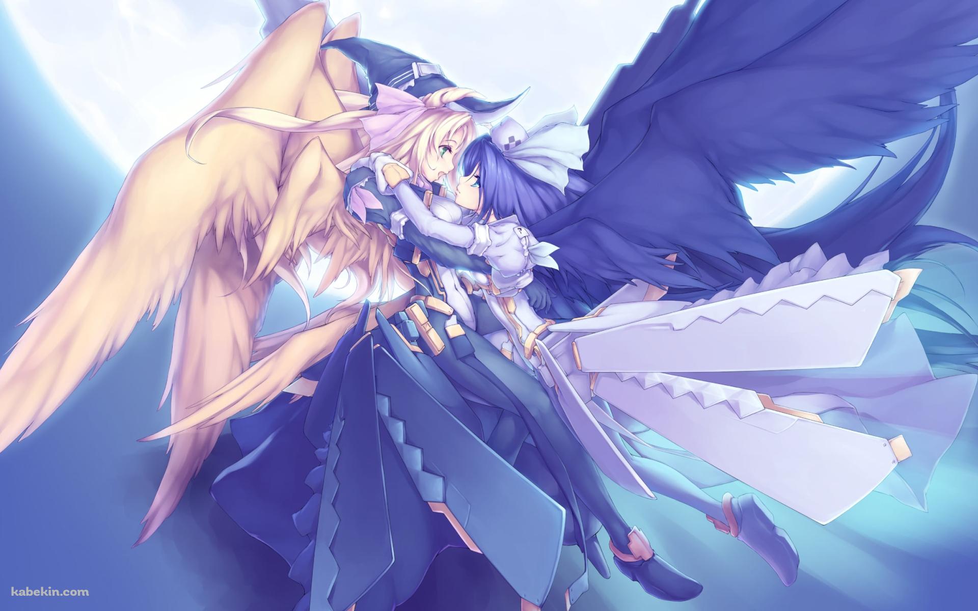 満月とマルガ・ナルゼとマルゴット・ナイト / 境界線上のホライゾンの壁紙(1920px x 1200px) 高画質 PC・デスクトップ用