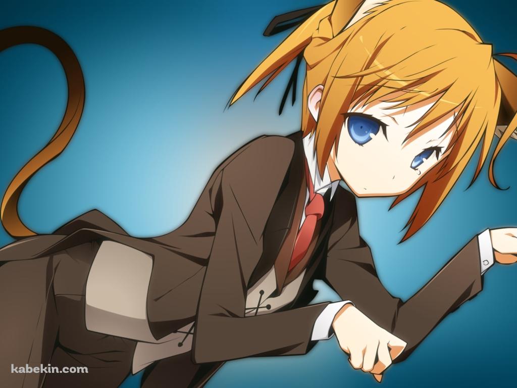 にゃんにゃんポーズをする近衛スバル / まよチキ!の壁紙(1024px x 768px) 高画質 PC・デスクトップ用