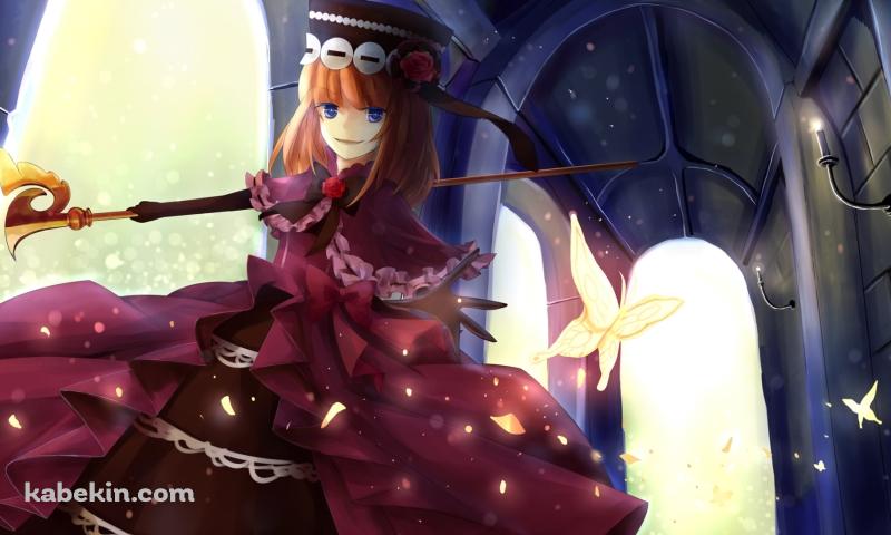 黄色い蝶とエヴァ・ベアトリーチェ / うみねこのなく頃にの壁紙(800px x 480px) 高画質 PC・デスクトップ用