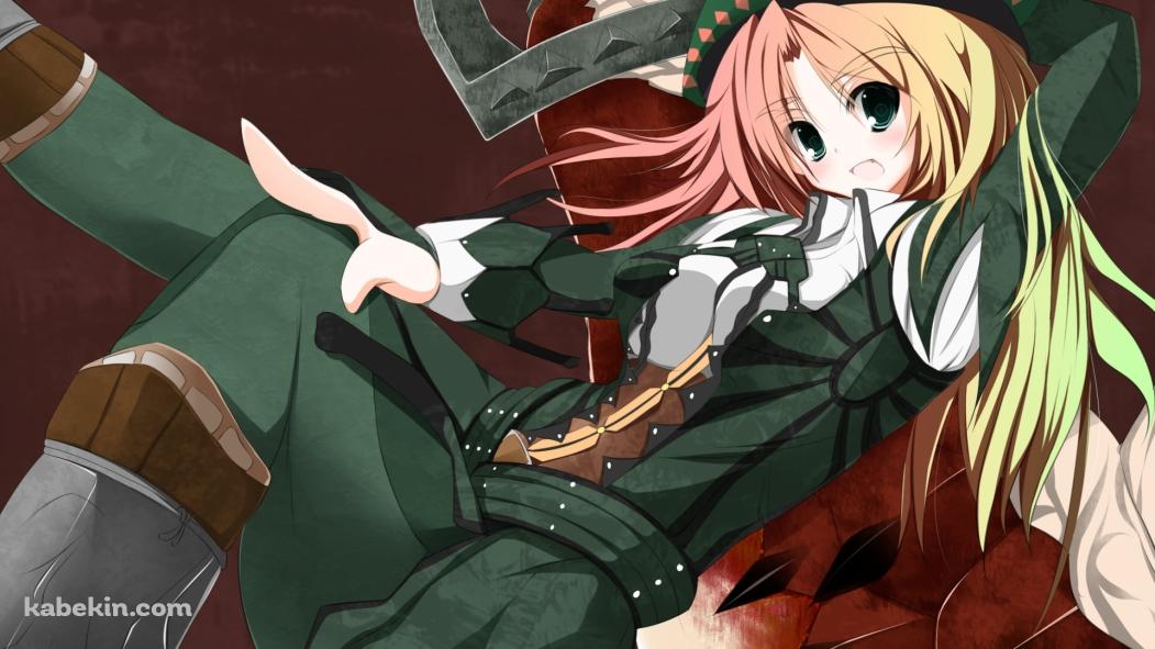 緑の服を着た紅美鈴 / 東方の壁紙(1051px x 591px) 高画質 PC・デスクトップ用