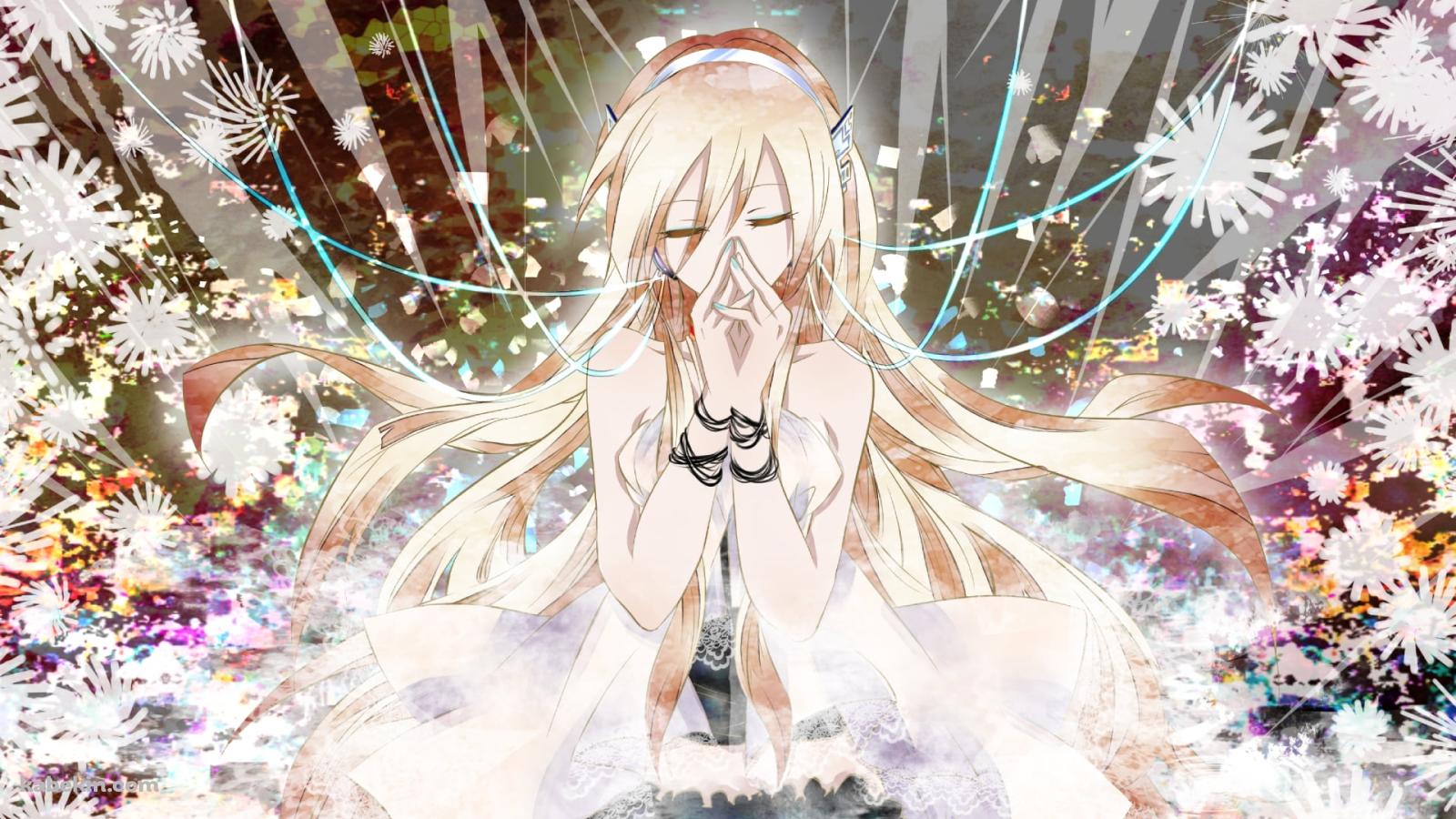 白い花と祈るLily / ボカロの壁紙(1600px x 900px) 高画質 PC・デスクトップ用