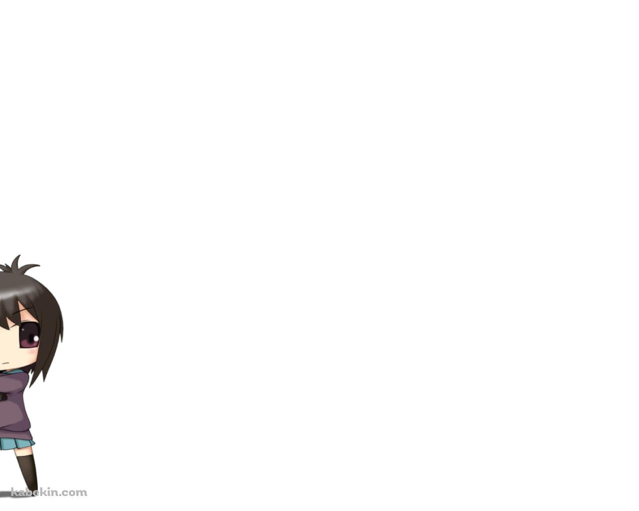 バットをかまえるデフォルメされた一井 透 / Aチャンネルの壁紙(1280px x 1024px) 高画質 PC・デスクトップ用