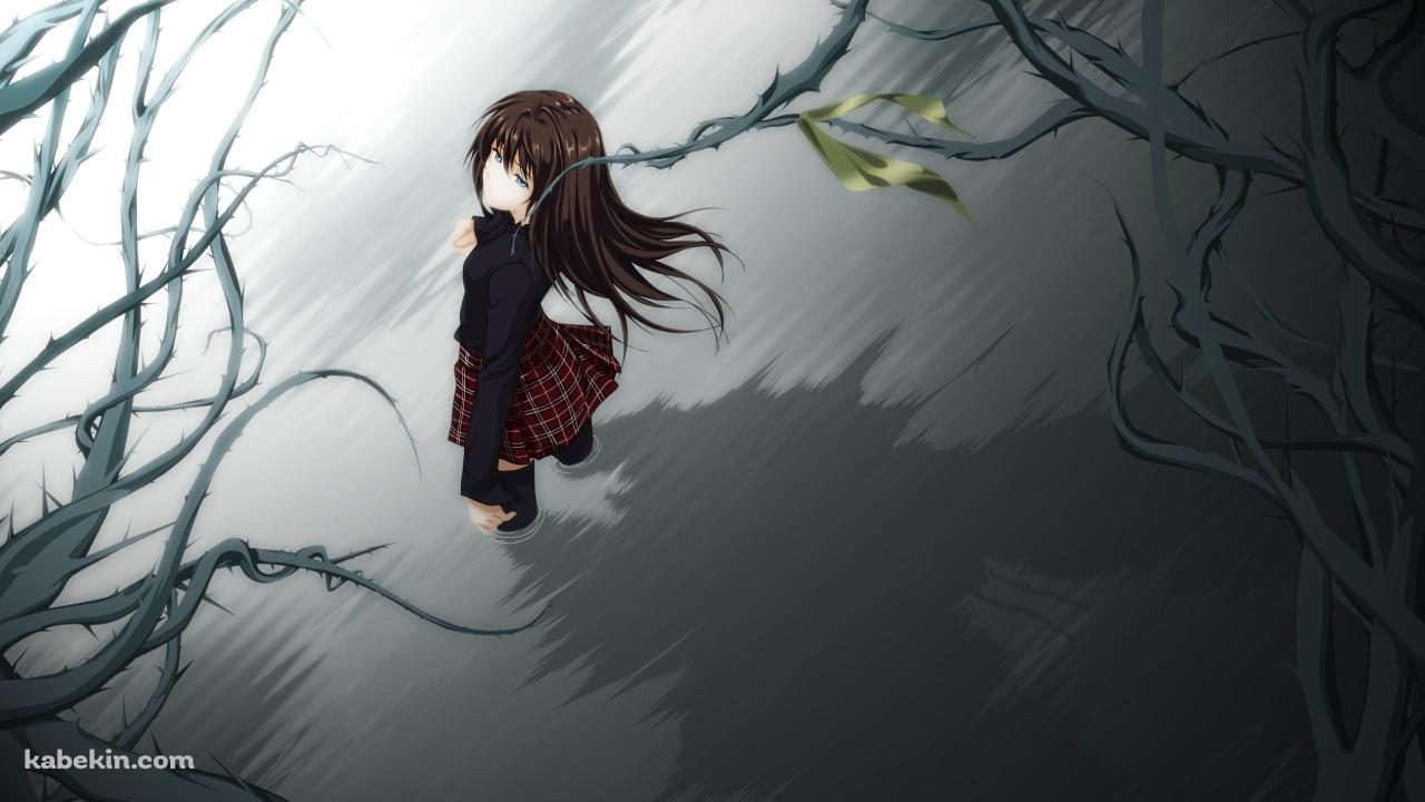 淀んだ水に浸かりこちらを見つめる白河綾音 / PP-ピアニッシモ- 操リ人形ノ輪舞の壁紙(1280px x 720px) 高画質 PC・デスクトップ用